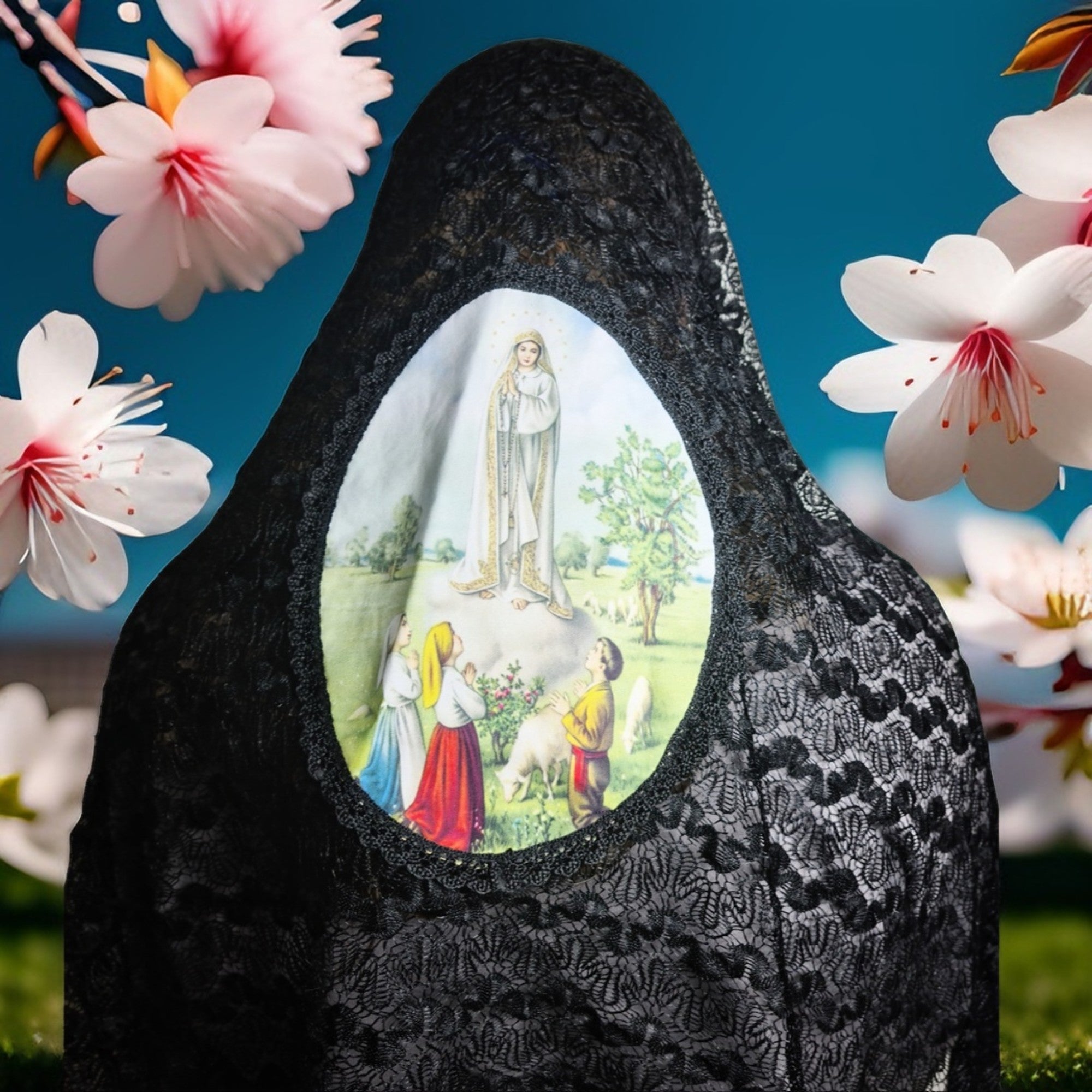 Our Lady of Fatima - Black