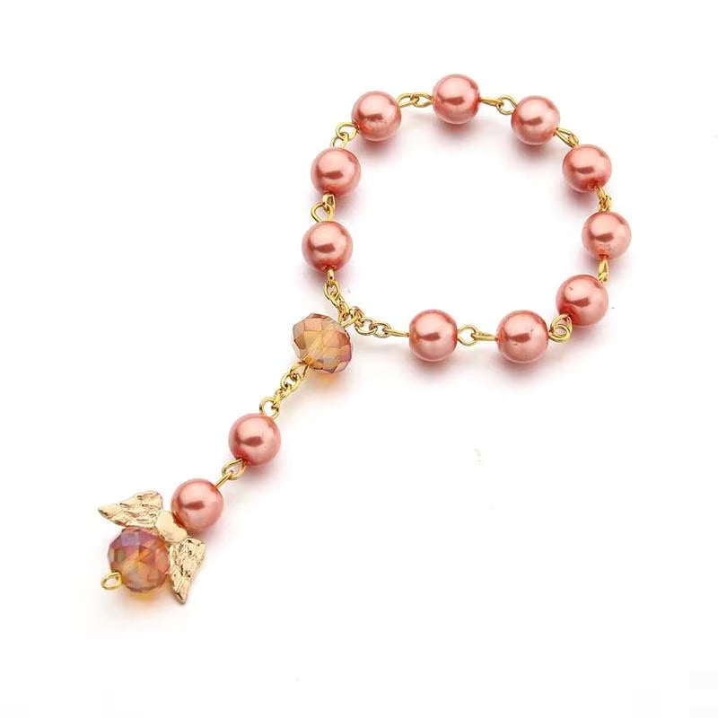 Radiant Gold & Crystal Decade Rosary