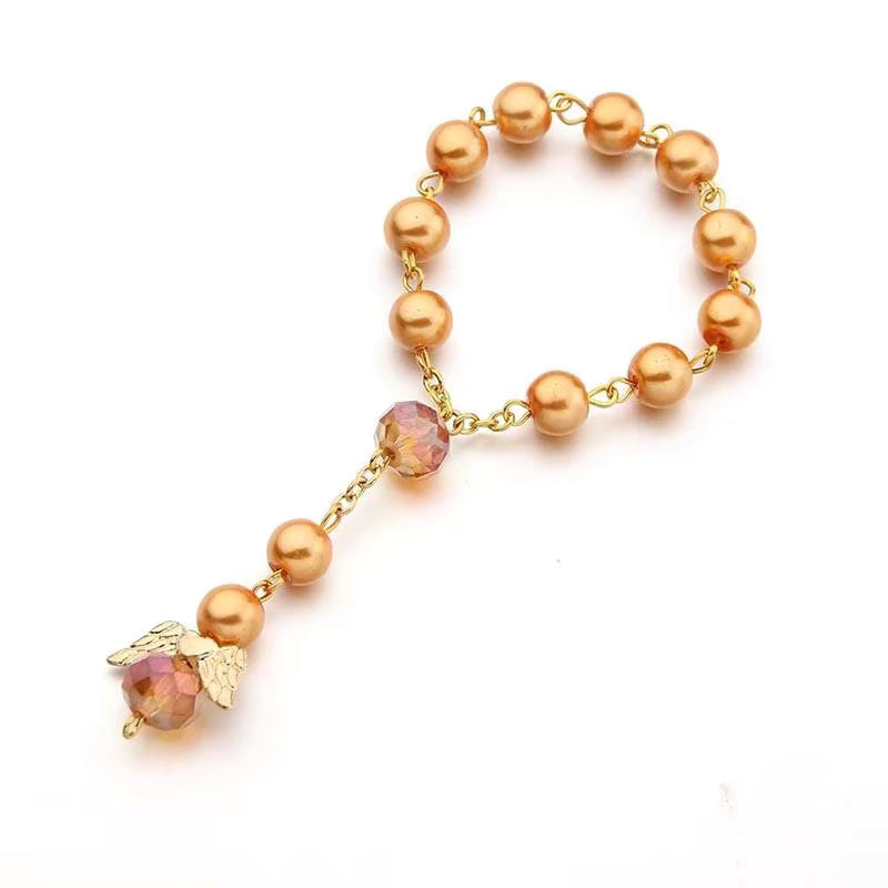 Radiant Gold & Crystal Decade Rosary