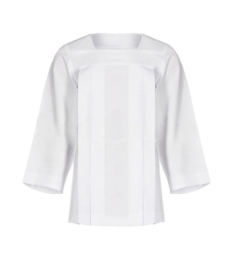 Altar Server Surplice — Square Neck, White - JMJ Catholic Productsvariant