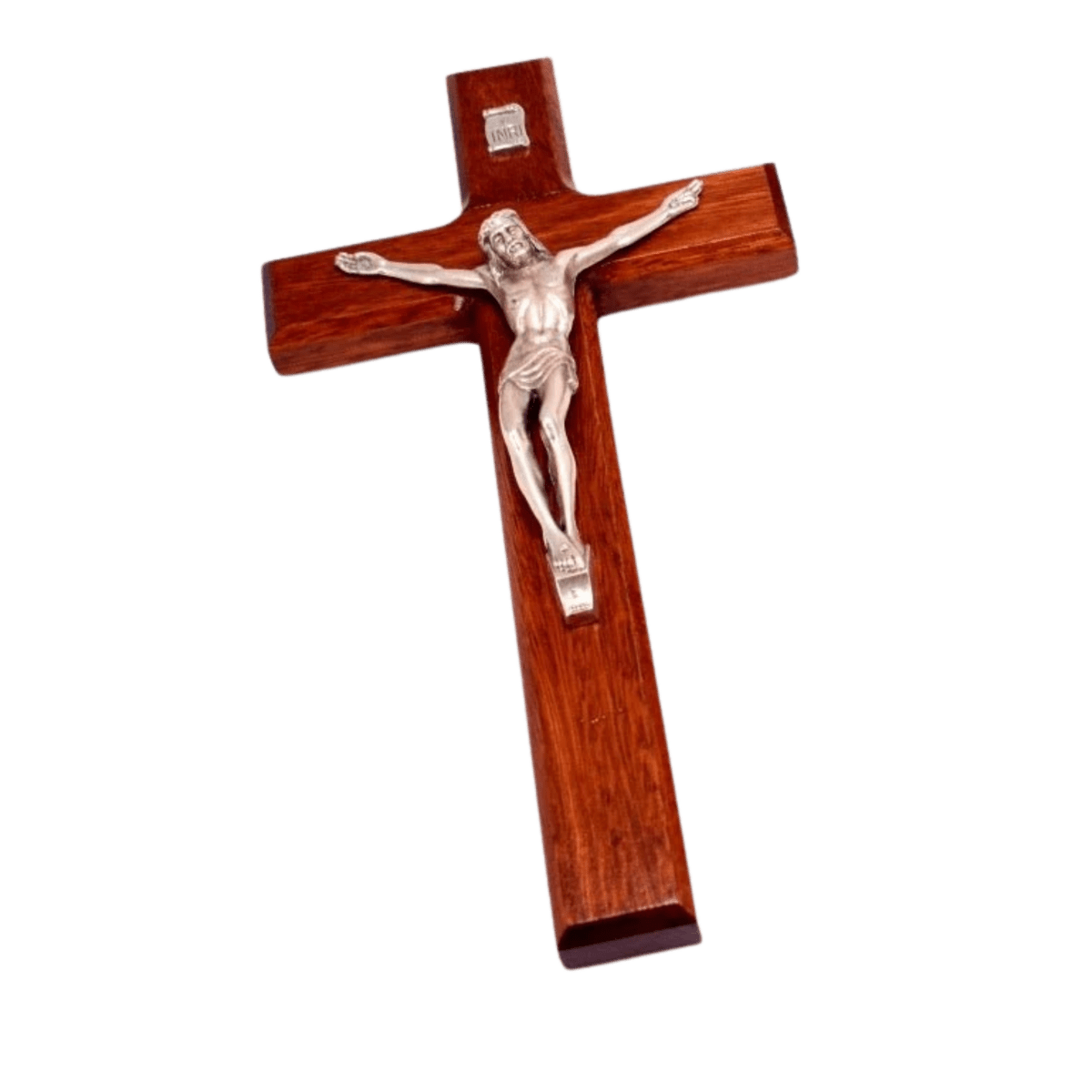 Artisan Australian Wooden Crucifix — Gold or Silver Corpus, Made to Order (4 Styles, 2 Sizes) - JMJ Catholic Productsvariant