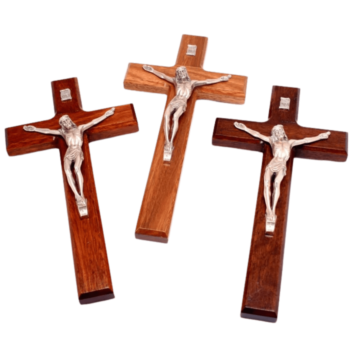 Artisan Australian Wooden Crucifix — Gold or Silver Corpus, Made to Order (4 Styles, 2 Sizes)