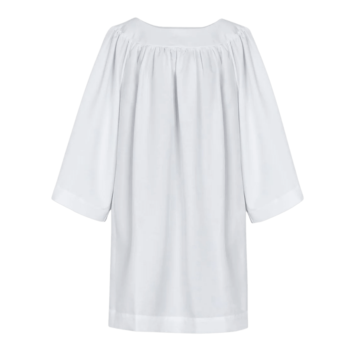 Basic White Server Surplice — Round Neckline (4 Sizes) - JMJ Catholic Productsvariant
