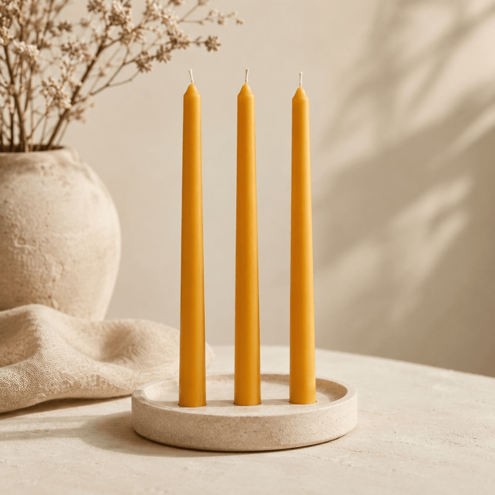 Beeswax Prayer Candle — 3-Piece Devotional Set - JMJ Catholic Productsvariant