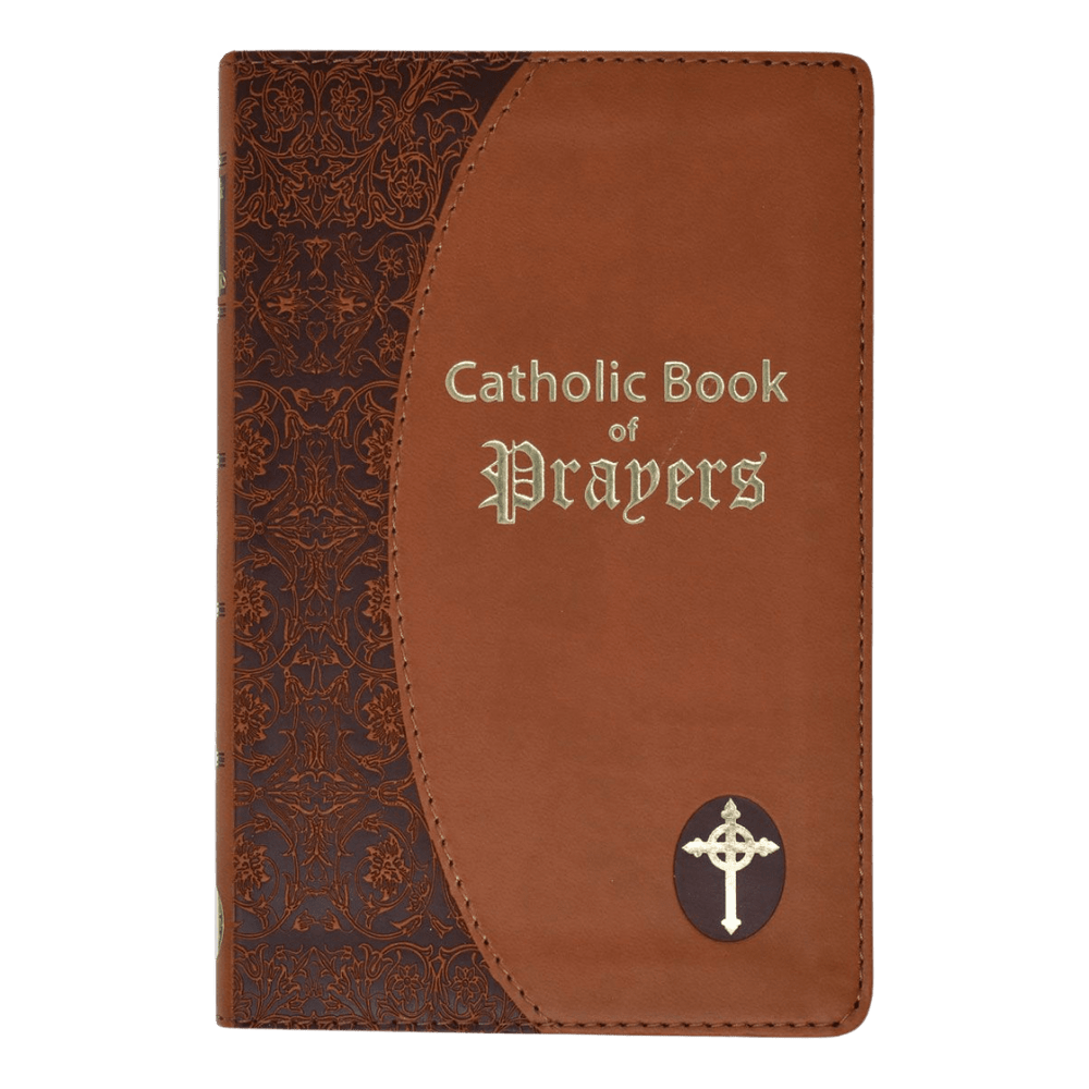 Catholic Book of Prayers Large Print Brown (Leatherette) - JMJ Catholic Productsvariant