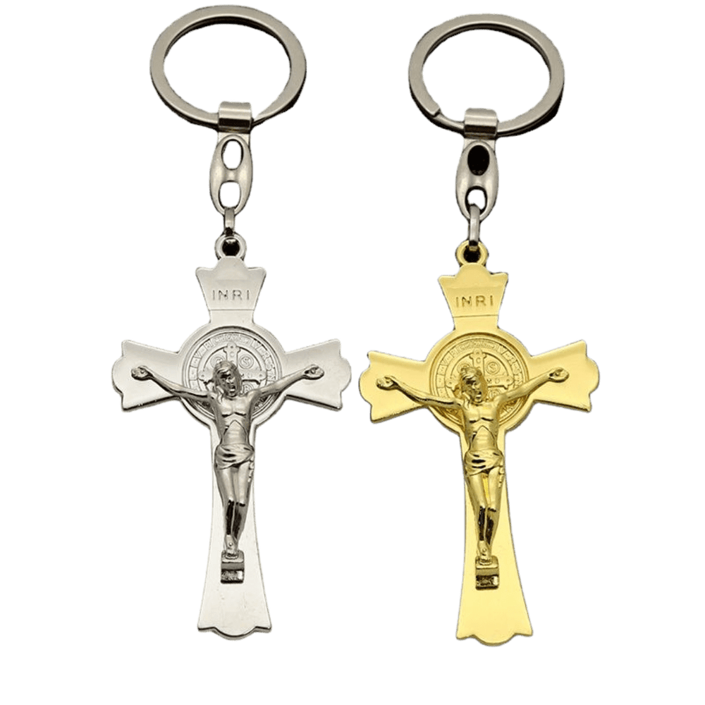 Catholic St Benedict Crucifix Keychain - JMJ Catholic Productsvariant