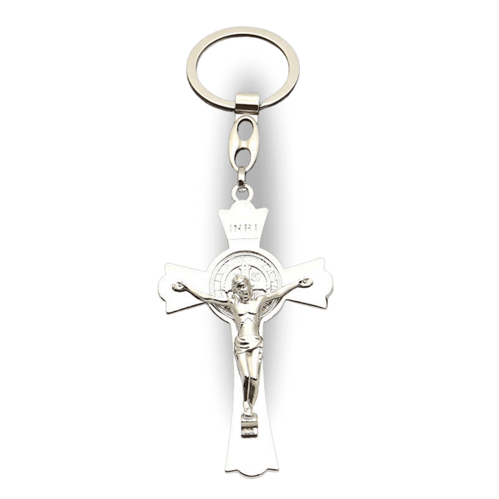 Catholic St Benedict Crucifix Keychain - JMJ Catholic Productsvariant