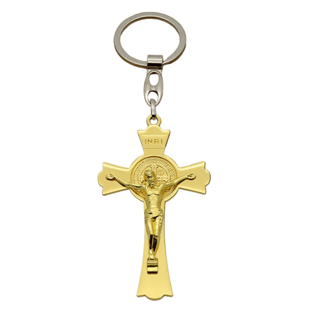 Catholic St Benedict Crucifix Keychain - JMJ Catholic Productsvariant