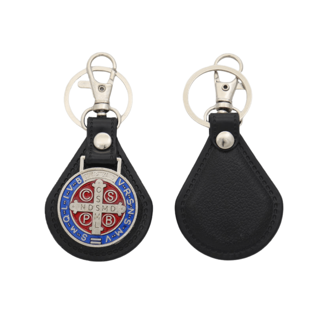 Catholic St. Benedict Keychain - 2 Styles available - JMJ Catholic Productsvariant