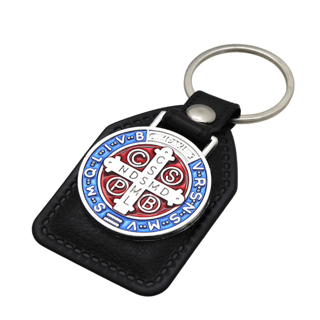 Catholic St. Benedict Keychain - 2 Styles available - JMJ Catholic Productsvariant