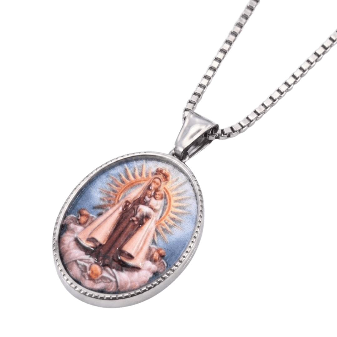 Catholic Stainless Steel Devotional Necklace — 4 Designs Available