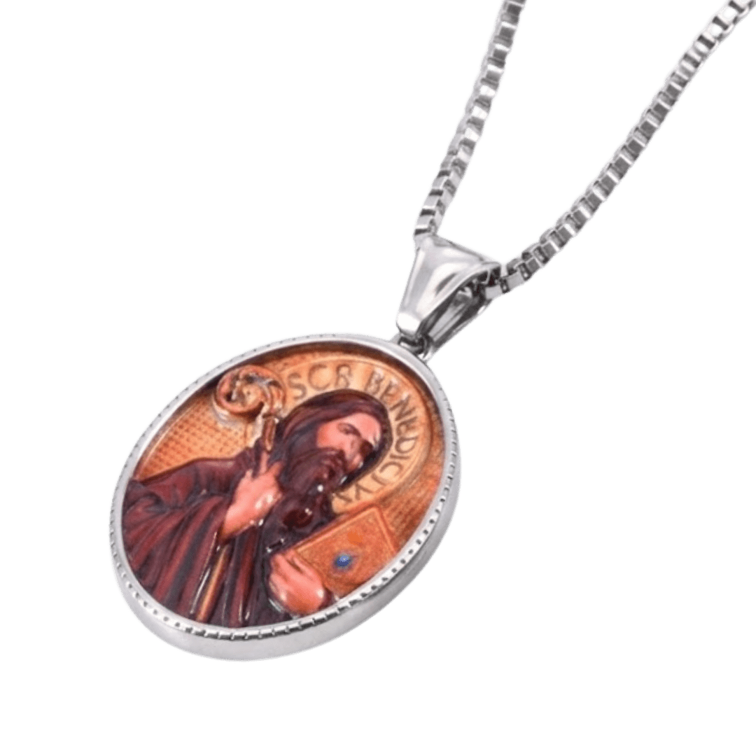 Catholic Stainless Steel Devotional Necklace — 4 Designs Available - JMJ Catholic Productsvariant