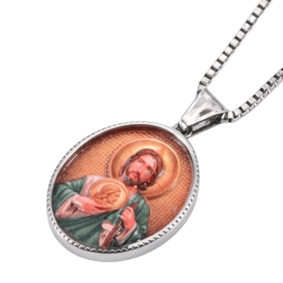 Catholic Stainless Steel Devotional Necklace — 4 Designs Available - JMJ Catholic Productsvariant