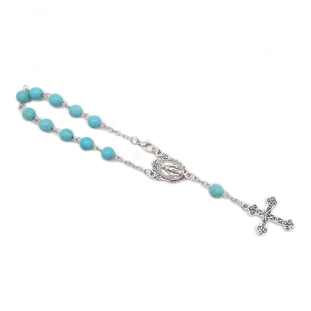 Mini Pocket Decade Rosary with Metal Crucifix