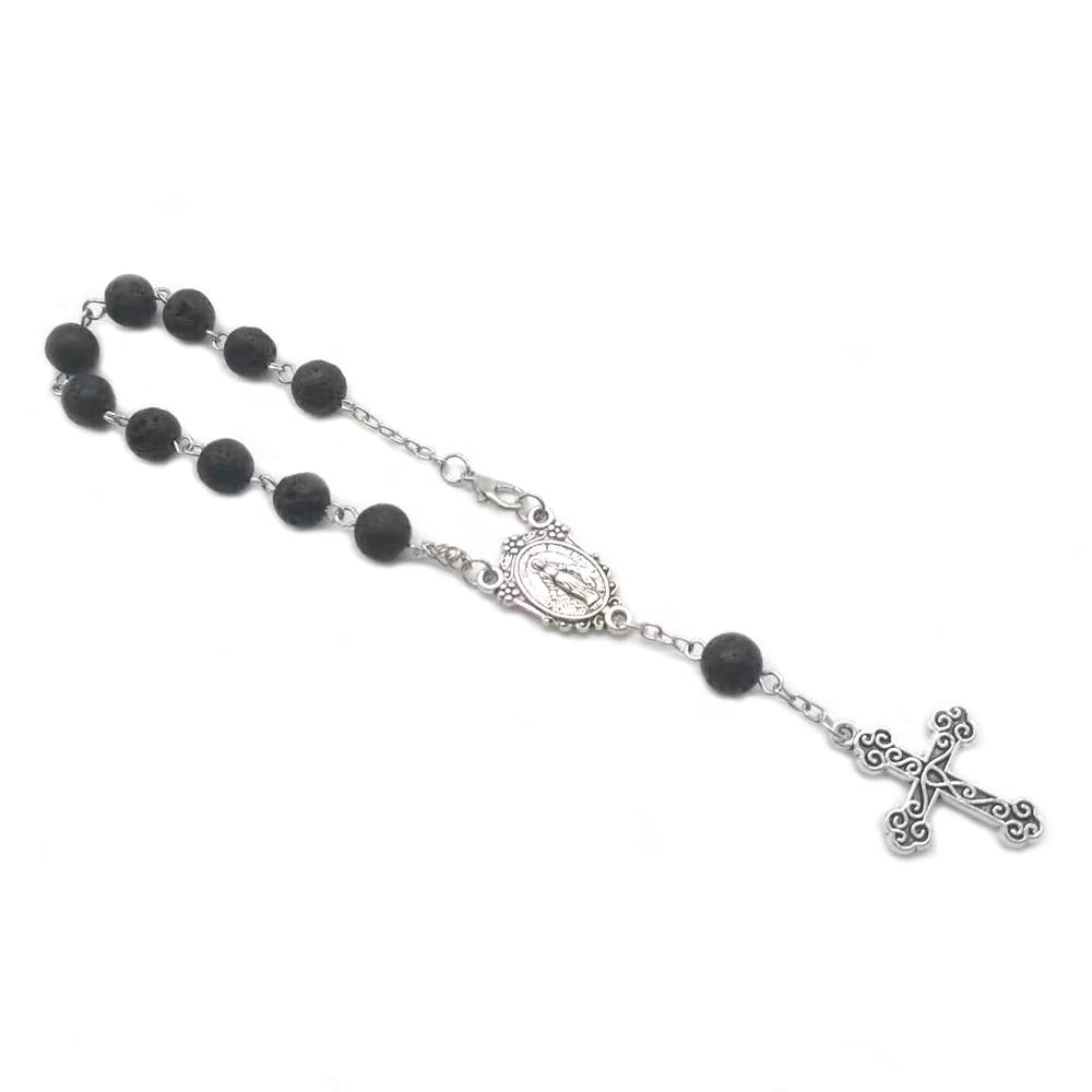 Mini Pocket Decade Rosary with Metal Crucifix