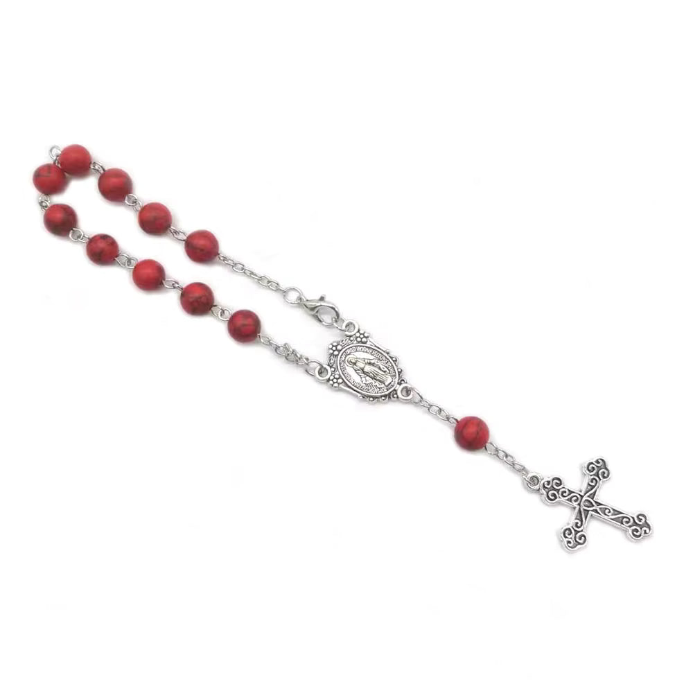 Mini Pocket Decade Rosary with Metal Crucifix