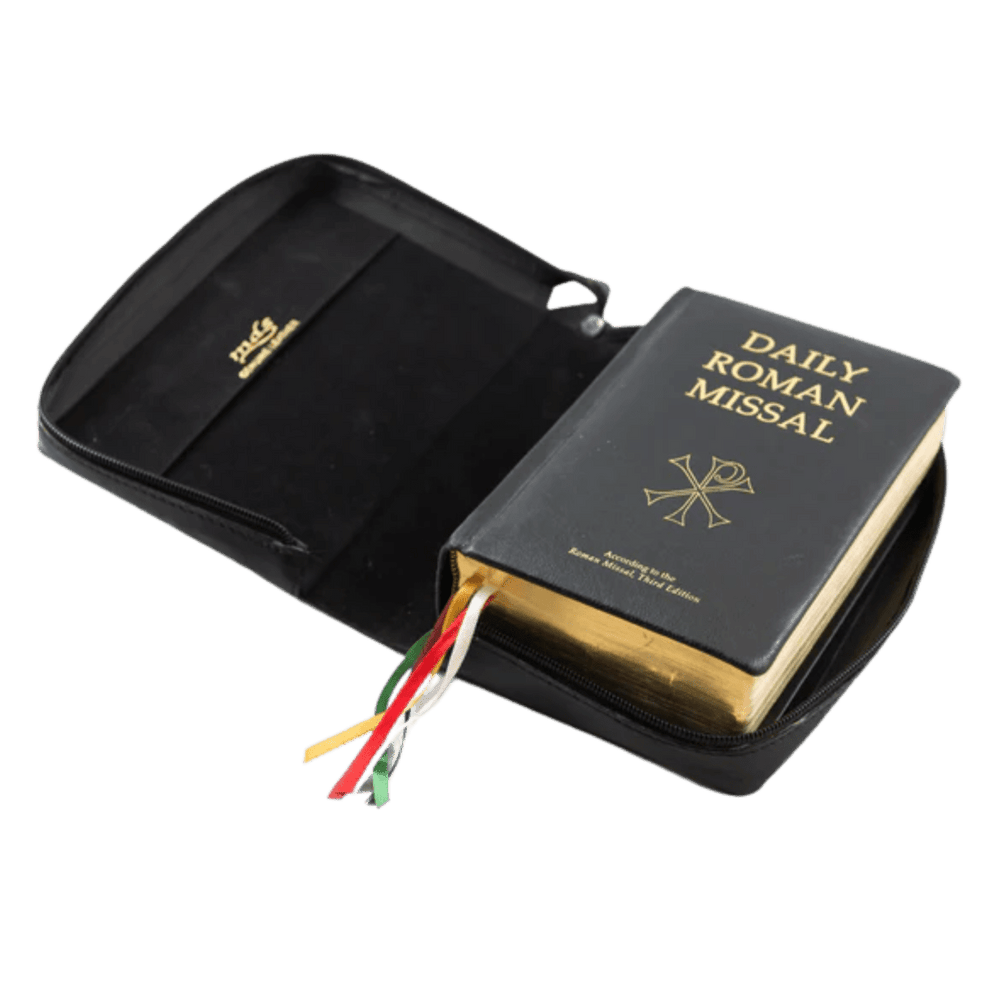 Corpus Leather Breviary Cover — Handcrafted Missal Case, Genuine Sheepskin Leather - JMJ Catholic Productsvariant
