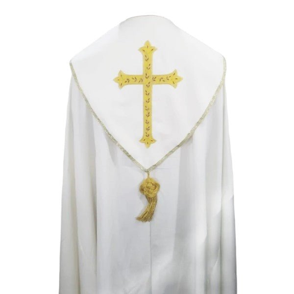 Cross Coronation Cope — Gold Embroidered - JMJ Catholic Productsvariant