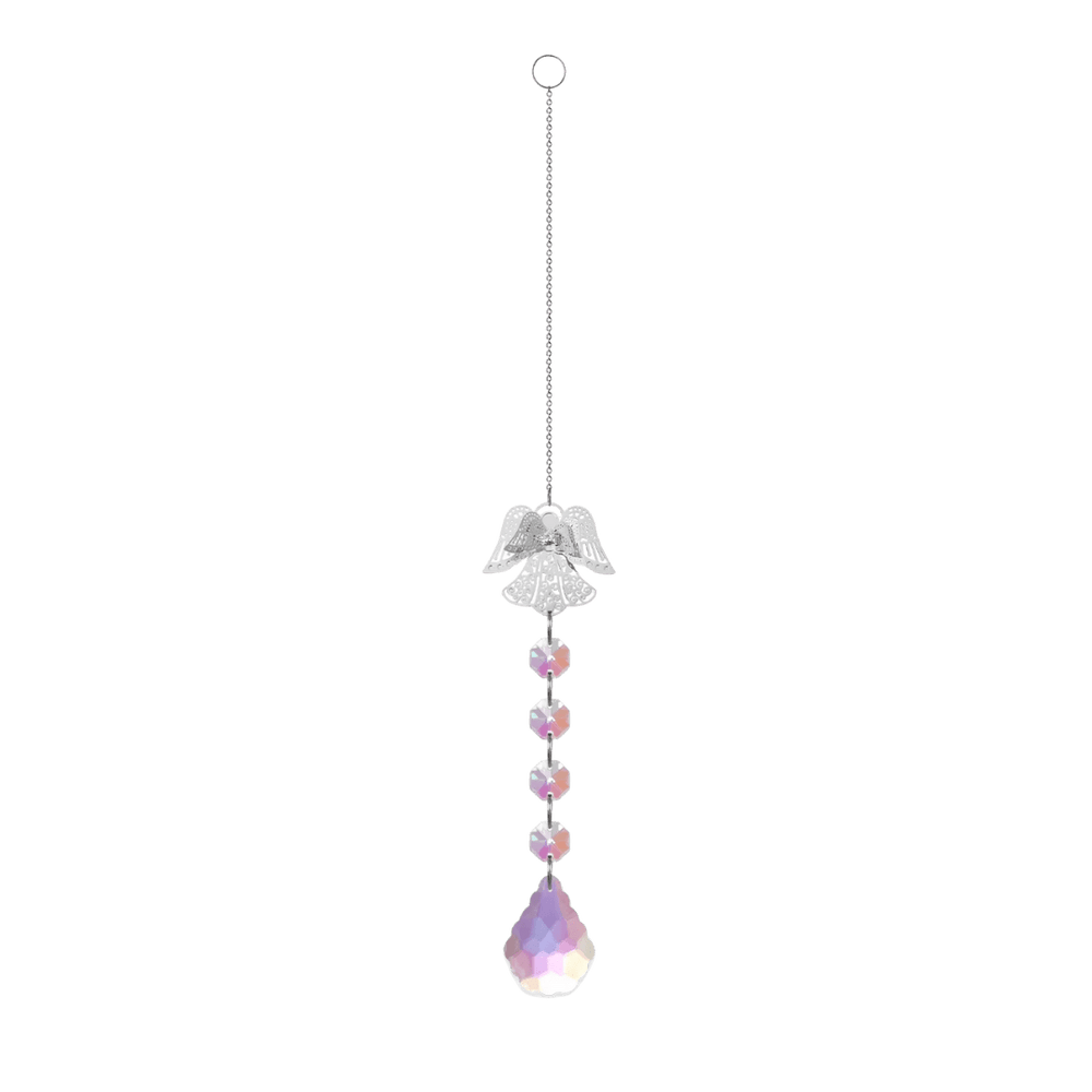 Crystal Angel Suncatcher Ornament — Light-Reflecting Beads & Pendant - JMJ Catholic Productsvariant
