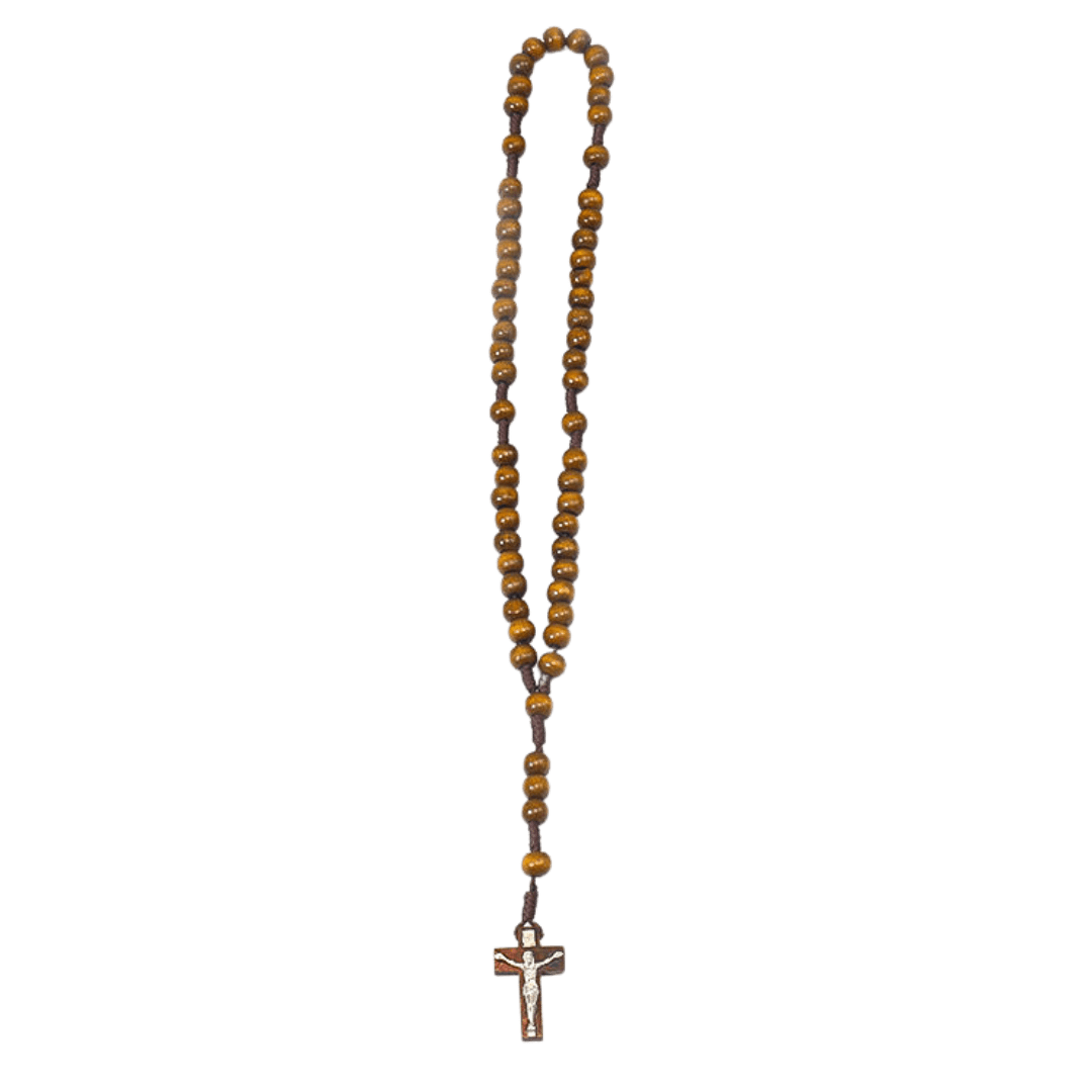 Dark Brown Wooden Catholic Rosary — Pack of 10 - JMJ Catholic Productsvariant