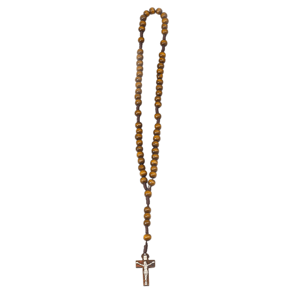 Dark Brown Wooden Catholic Rosary — Pack of 10 - JMJ Catholic Productsvariant