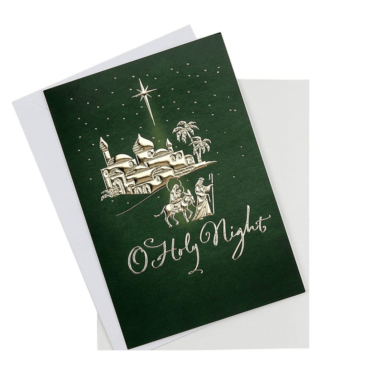 Deluxe Christian Christmas Cards — Gold Foil-Embossed Nativity Designs (Pack of 12) - JMJ Catholic Productsvariant