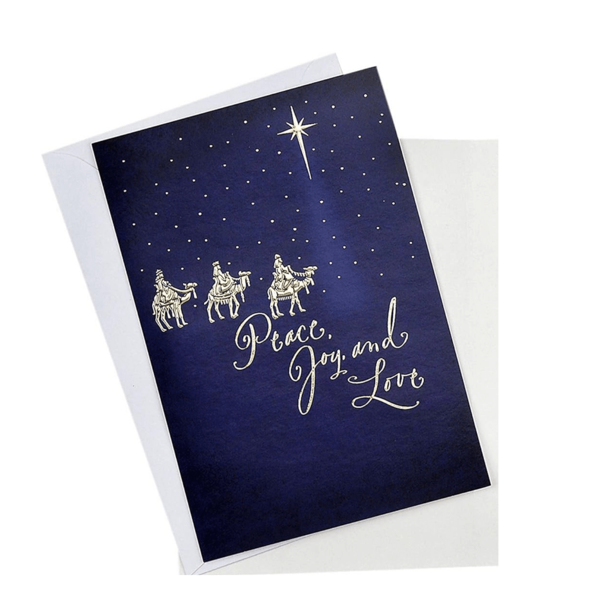 Deluxe Christian Christmas Cards — Gold Foil-Embossed Nativity Designs (Pack of 12) - JMJ Catholic Productsvariant
