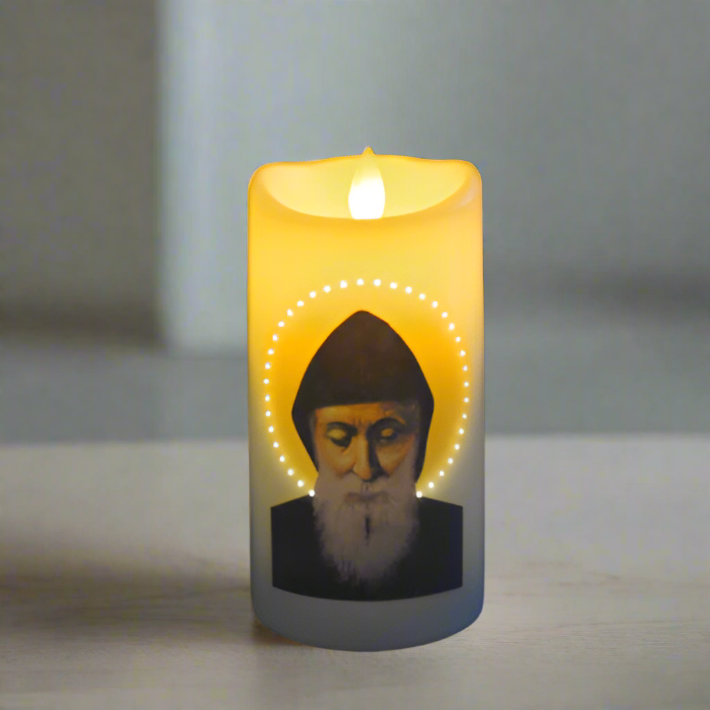 St Charbel LED Candle with USB
