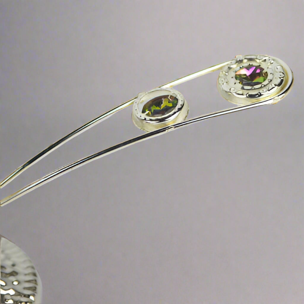 Silver Metal Round Incense Burner