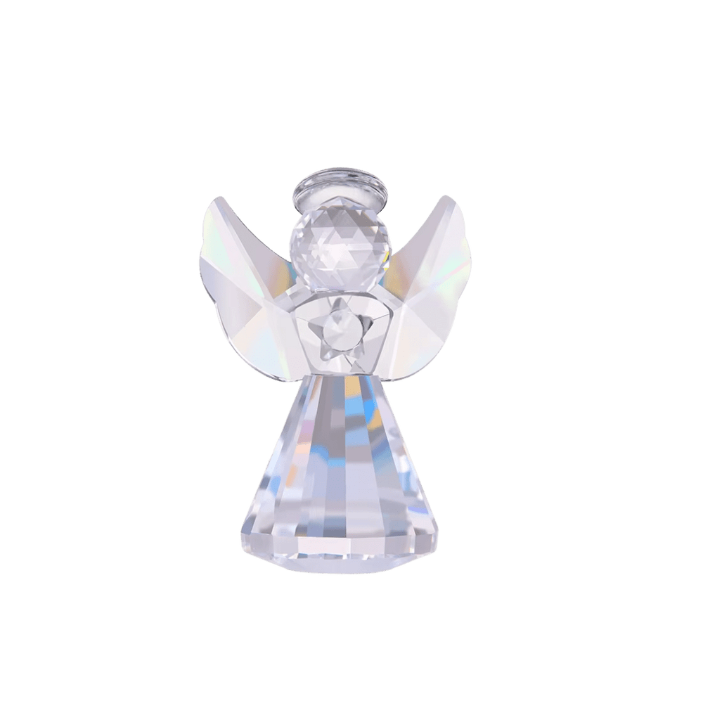 Elegant Crystal Angel Figurine — Clear or Gold Wings - JMJ Catholic Productsvariant