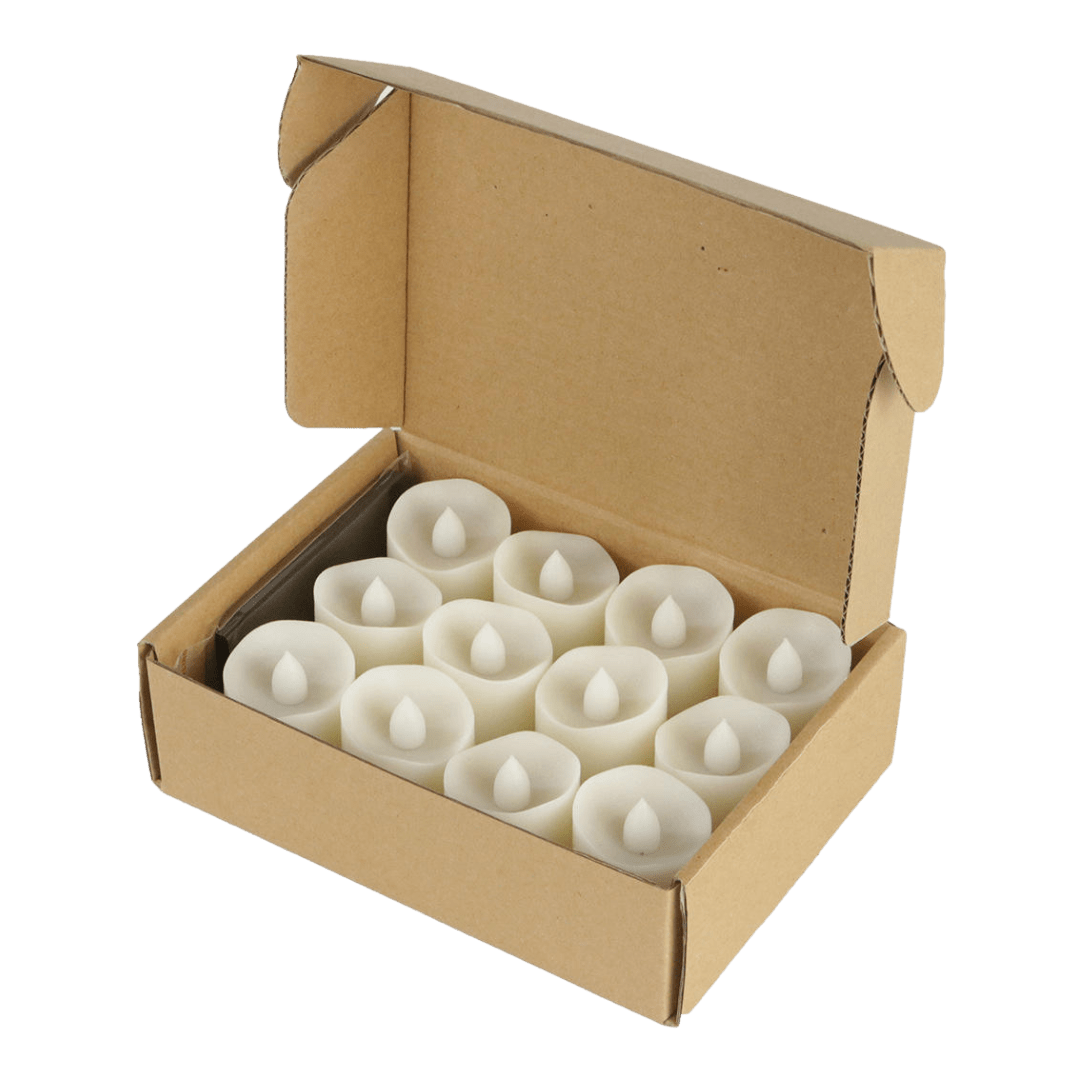 Flameless LED Tea Light Candles — Realistic Glow (Pack of 12) - JMJ Catholic Productsvariant