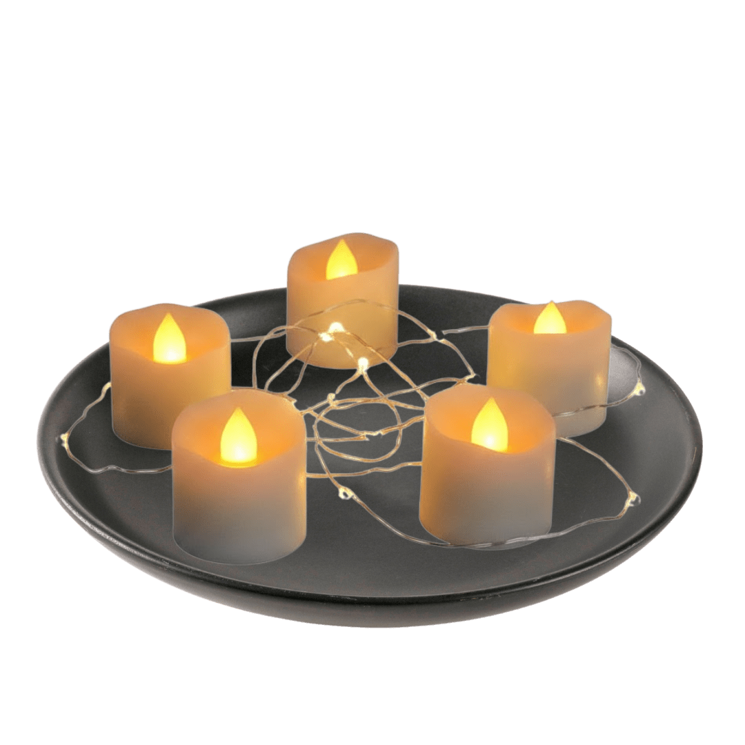 Flameless LED Tea Light Candles — Realistic Glow (Pack of 12) - JMJ Catholic Productsvariant