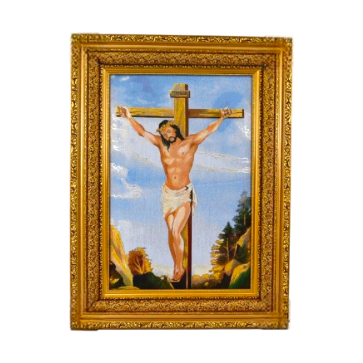 Gold Frame Catholic Tapestry - 76 x 58 cm (3 Style Available)