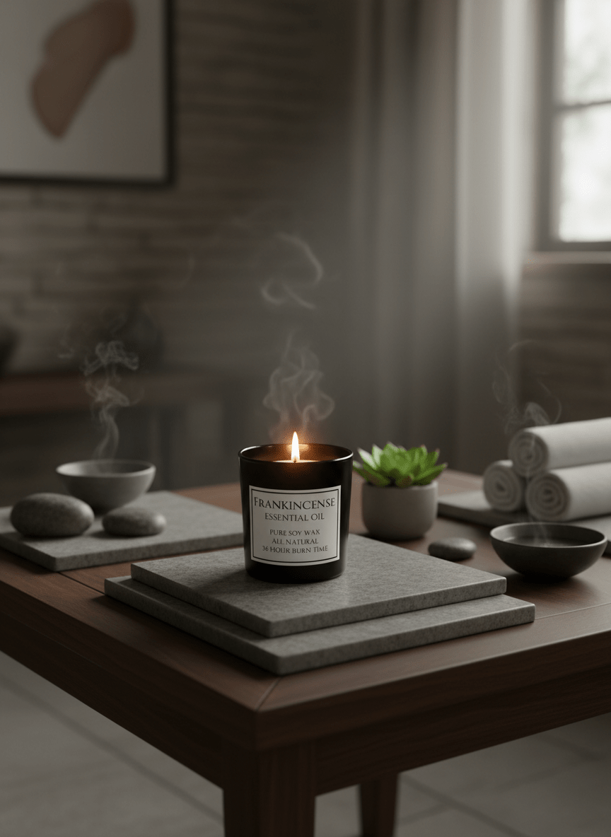 Frankincense-Infused Prayer Candle — Sacred Scent, 36-Hour Burn Time - JMJ Catholic Productsvariant