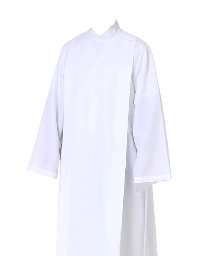 Front Wrap White Alb – JMJ Catholic Products