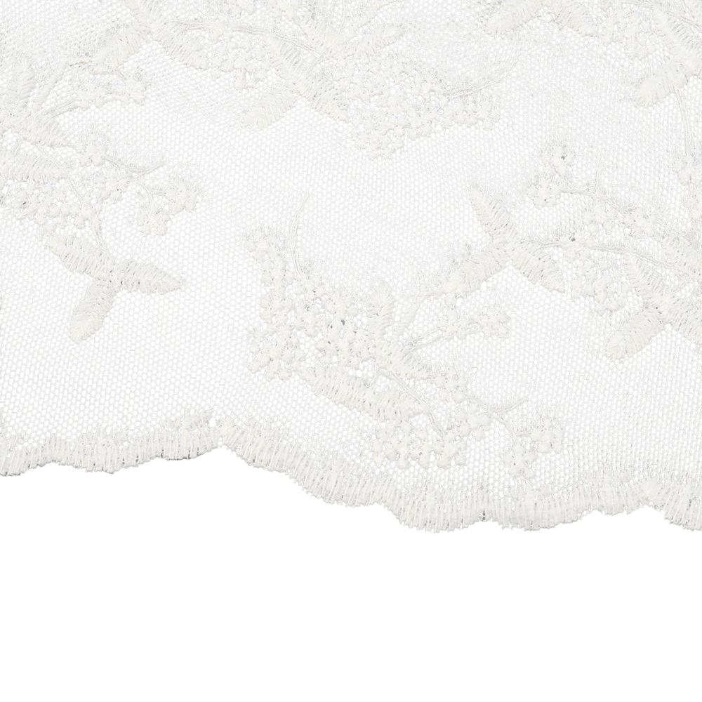Girl's Lace Mantilla Veil — Floral White - JMJ Catholic Productsvariant