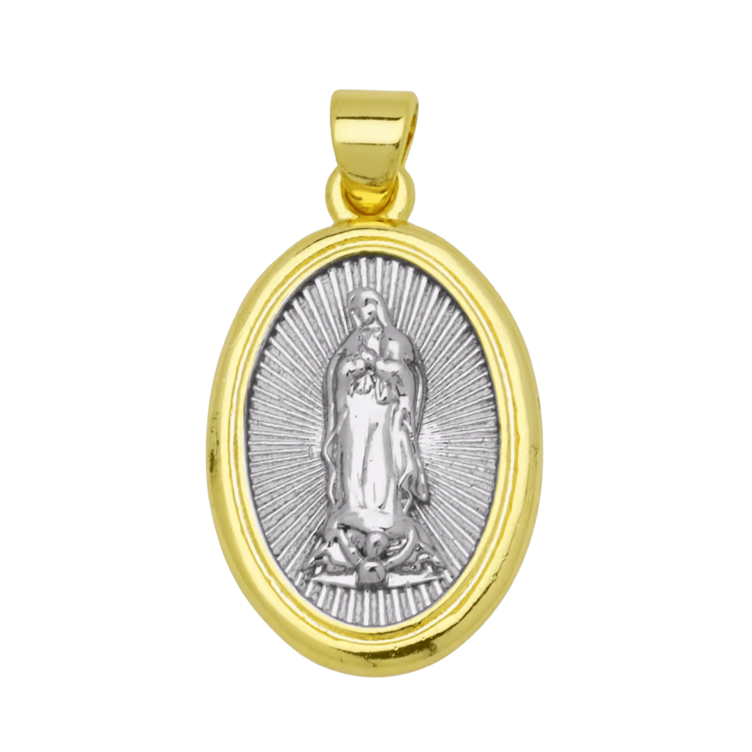 Gold-Plated Religious Medal Pendant Necklace – 3 Styles Available