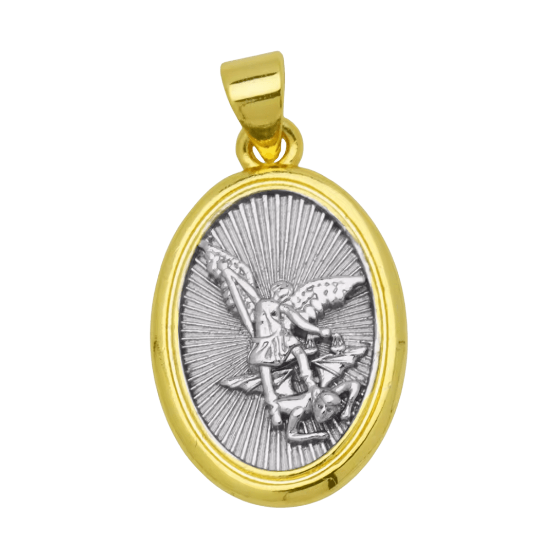 Gold-Plated Religious Medal Pendant Necklace – 3 Styles Available - JMJ Catholic Productsvariant
