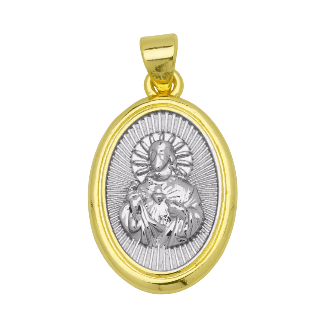 Gold-Plated Religious Medal Pendant Necklace – 3 Styles Available - JMJ Catholic Productsvariant