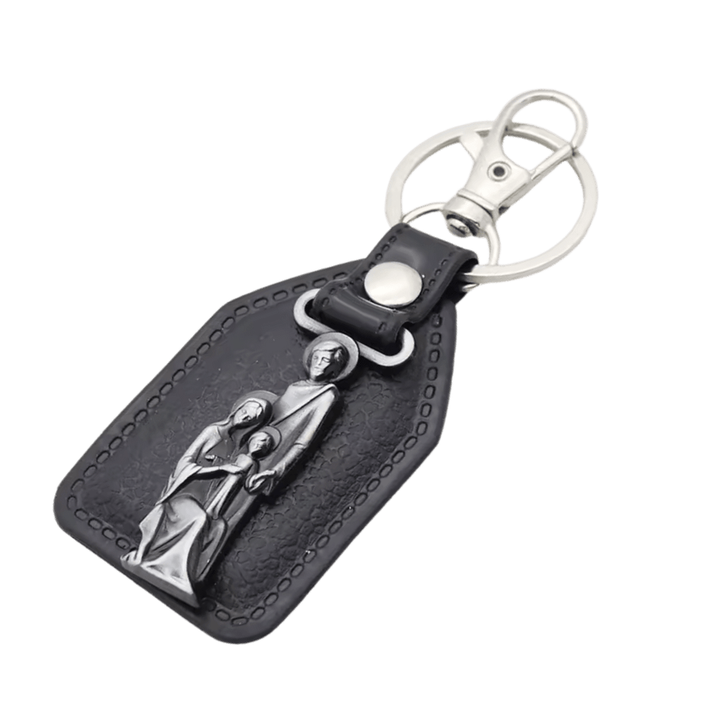 Holy Family Catholic Leatherette Keyring - JMJ Catholic Productsvariant