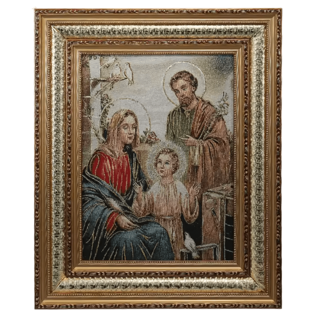 Holy Family — Framed Devotional Tapestry