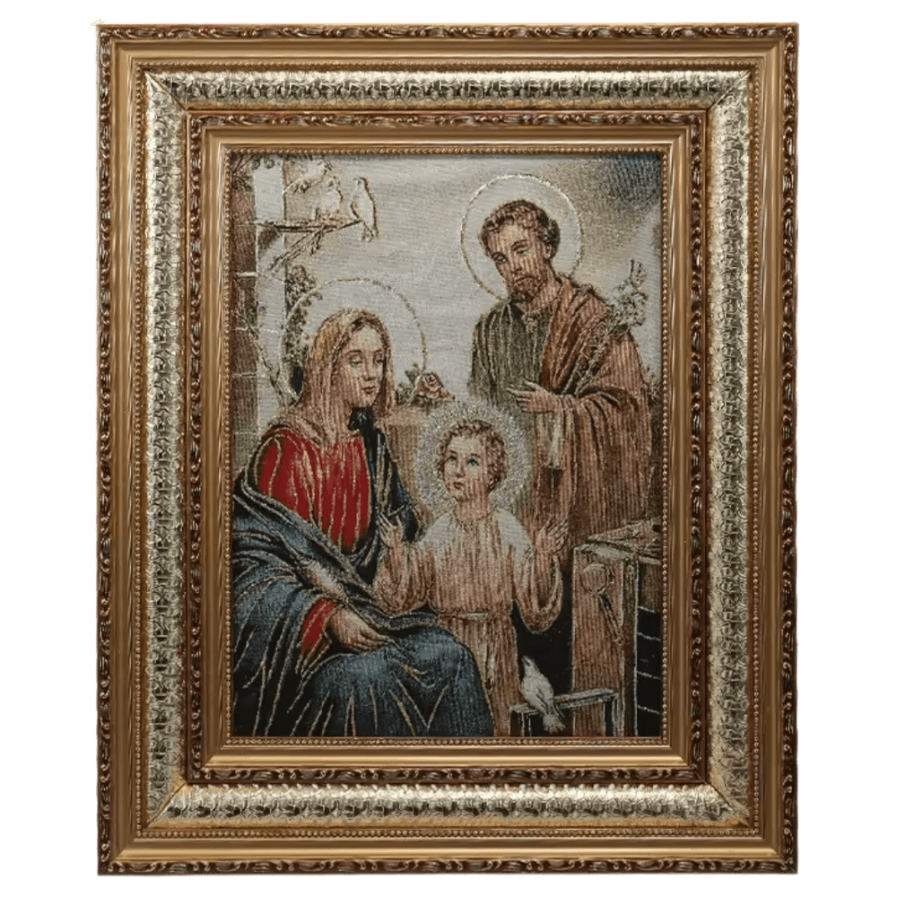 Holy Family — Framed Devotional Tapestry - JMJ Catholic Productsvariant