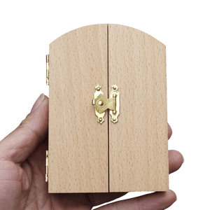 Holy Family Wooden Triptych – Folding Catholic Prayer Plaque (10.5 × 14.5 cm) - image 3