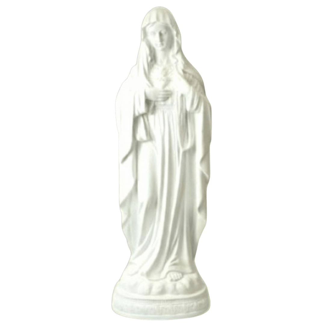 Immaculate Heart White - Medium Garden Statue - 82cm