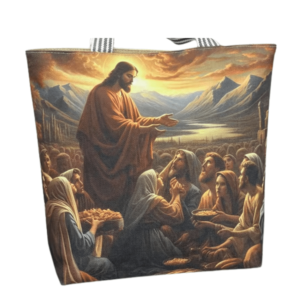 Jesus Feeding the Multitude Tote Bag - JMJ Catholic Productsvariant