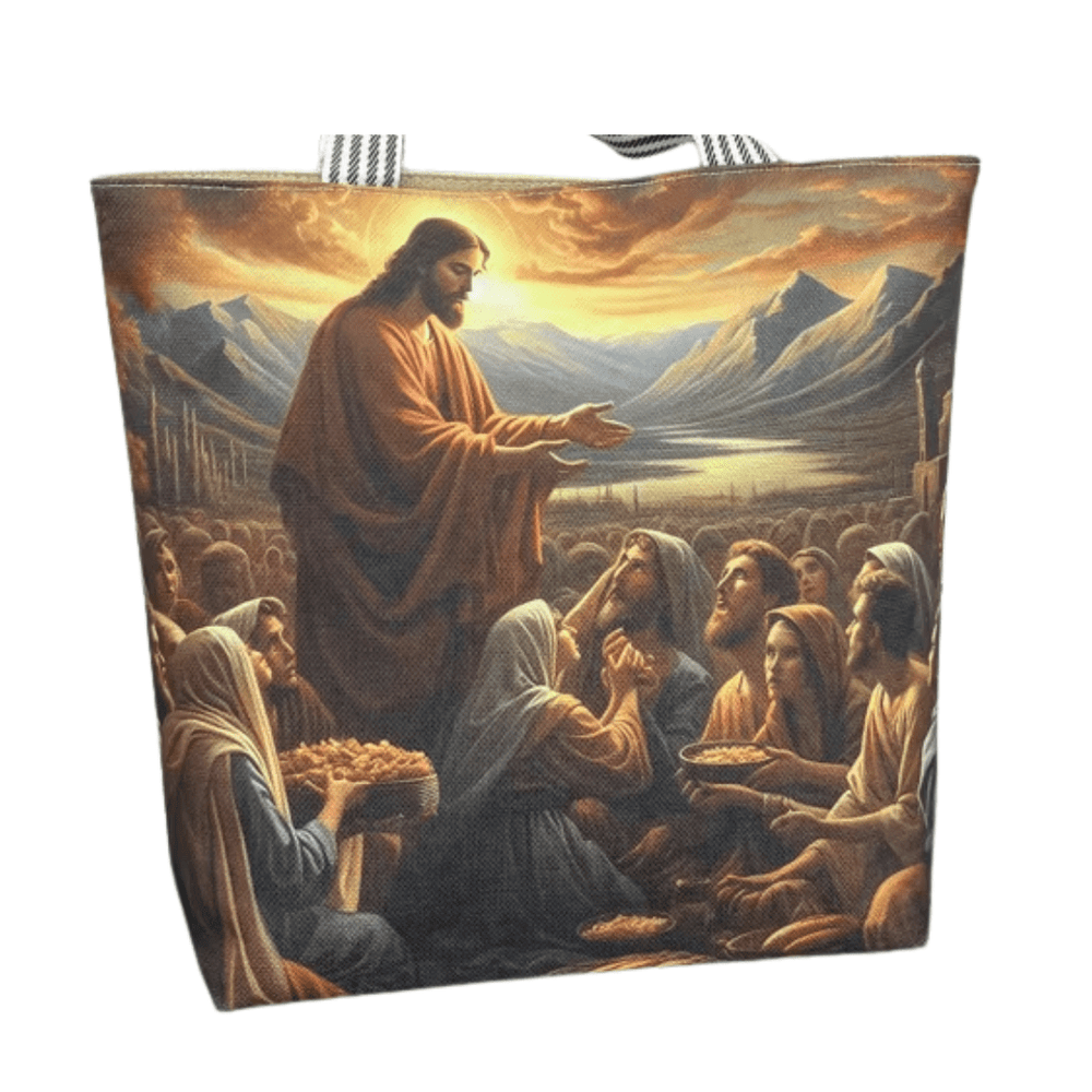 Jesus Feeding the Multitude Tote Bag - JMJ Catholic Productsvariant
