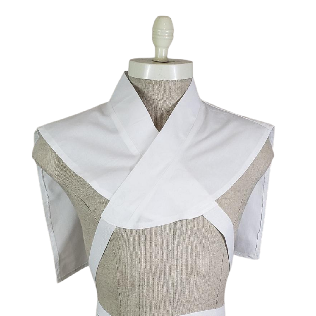 Front wrap Amice with ties (White and Red Crucifix)