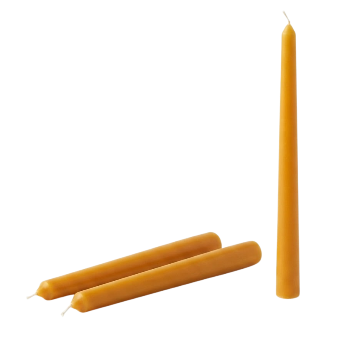 Beeswax Devotional Pillar Candle - 3 Piece Set (1.8 × 25.7 cm each)