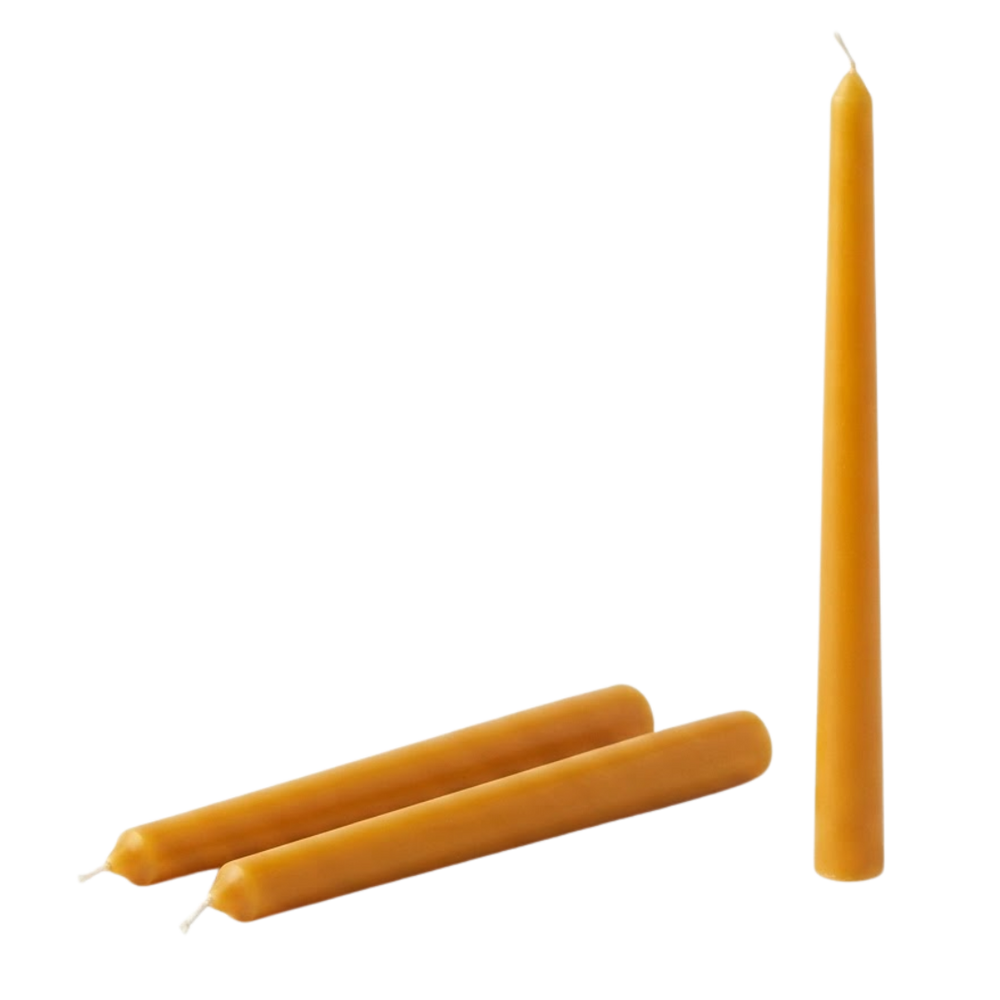 Beeswax Devotional Pillar Candle - 3 Piece Set (1.8 × 25.7 cm each)