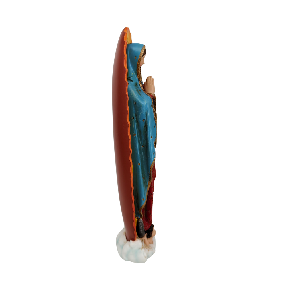 Our Lady of Guadalupe Ornamental Statue Figurine - Hand Painted Resin - Large (25cm)